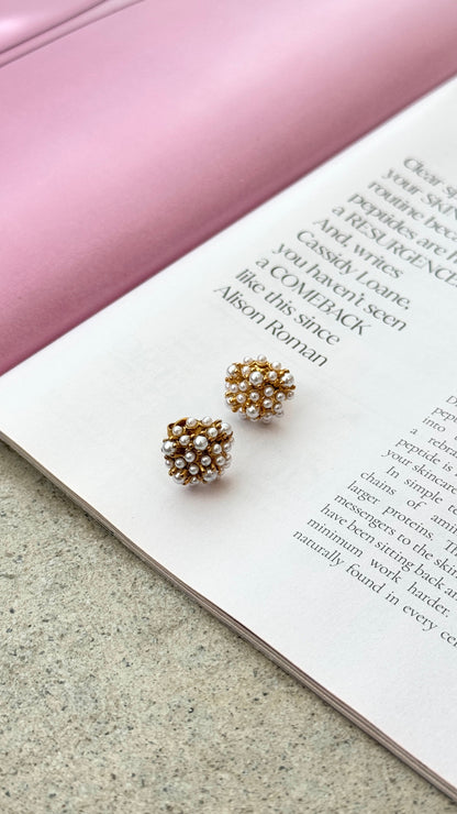 Yatima 18K Gold Earrings - Gold / Pearl