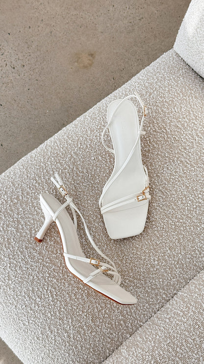 Toshie Heel - White