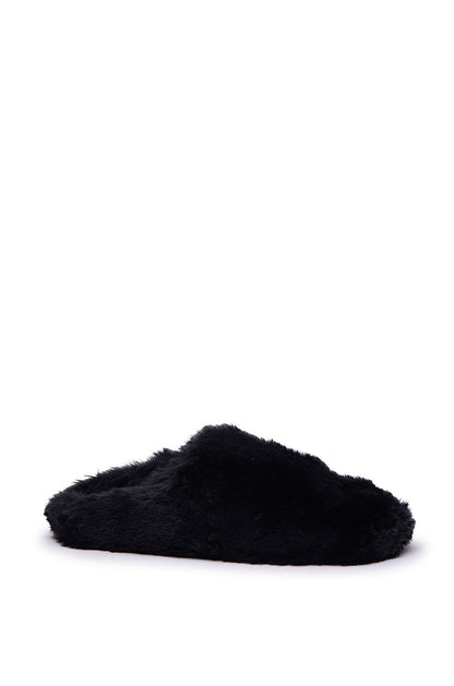 AKIRA RHYS BLACK FUZZY FLAT
