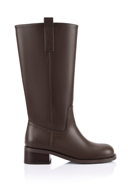 Rogue Knee High Boots - Chocolate Brown