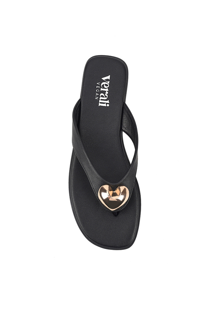 Sara Casual Thongs - Black