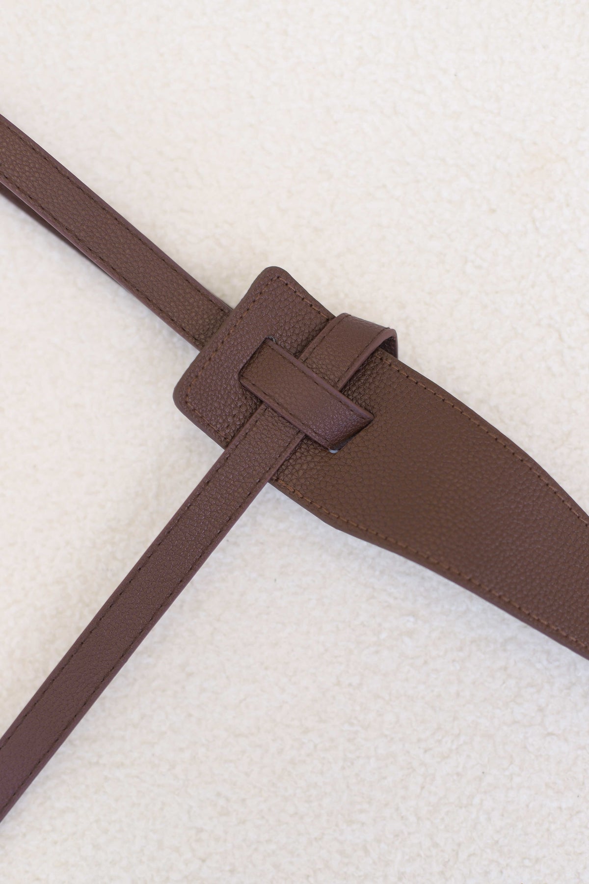 Vance Contemporary Adjustable Belt - Coffee