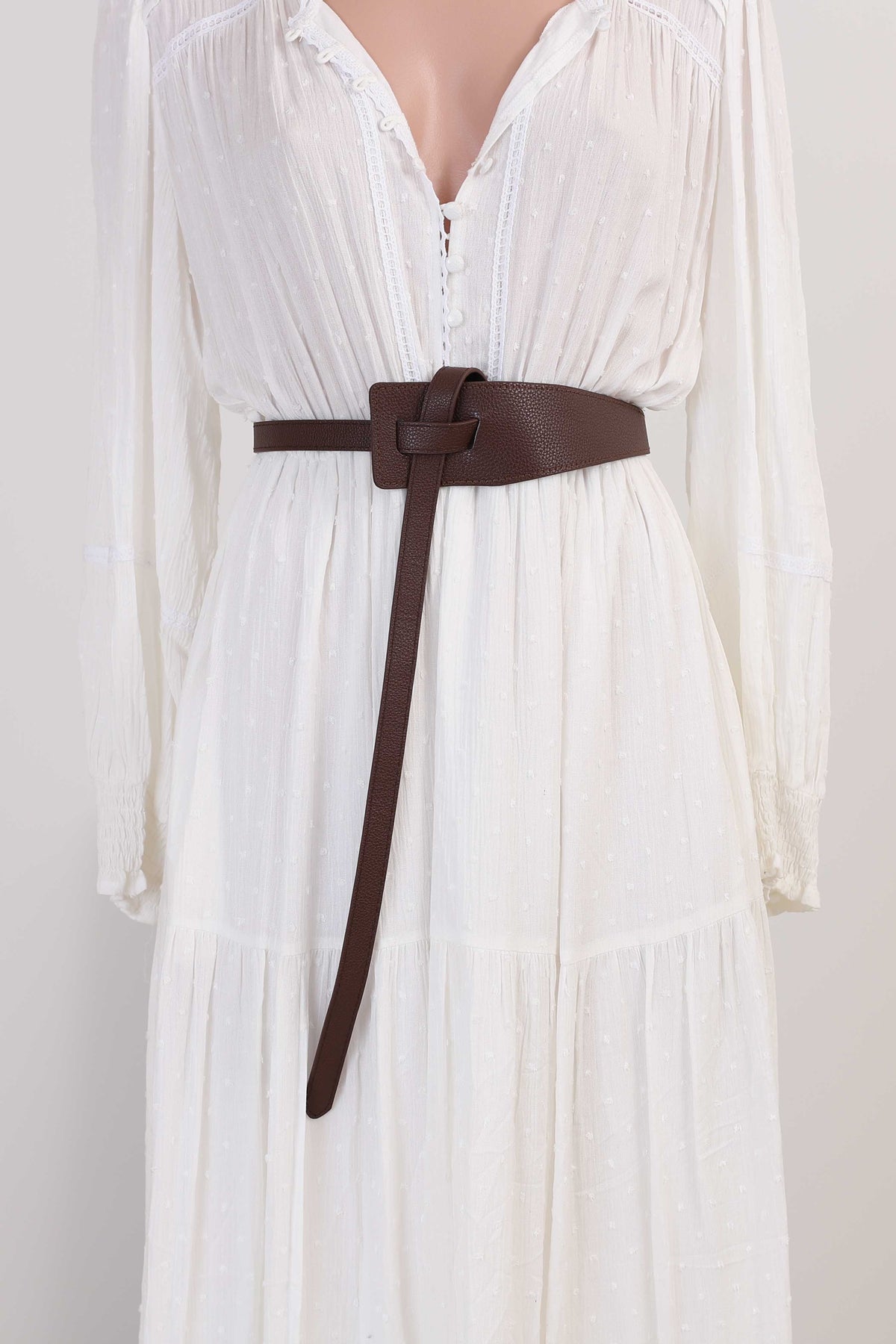 Vance Contemporary Adjustable Belt - Coffee