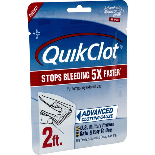 Supplies - Medical - Bandages - Adventure Medical QuikClot Gauze 3" X 2'