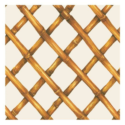 Bamboo Lattice Paper Cocktail Napkins - The Preppy Bunny