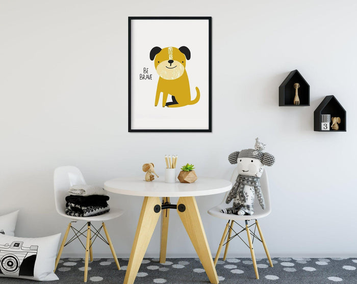 Kids Art Print Modern Cute Doggy, Kids Wall Art, Nursery Art Prints, Kids Wall Decor, Nursery Wall Art, Kids Modern Art Prints, Kids Bedroom Wall Decor, Made in the USA | Pippa + June