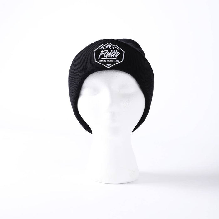 Beanie Black Faith Moves Mountains
