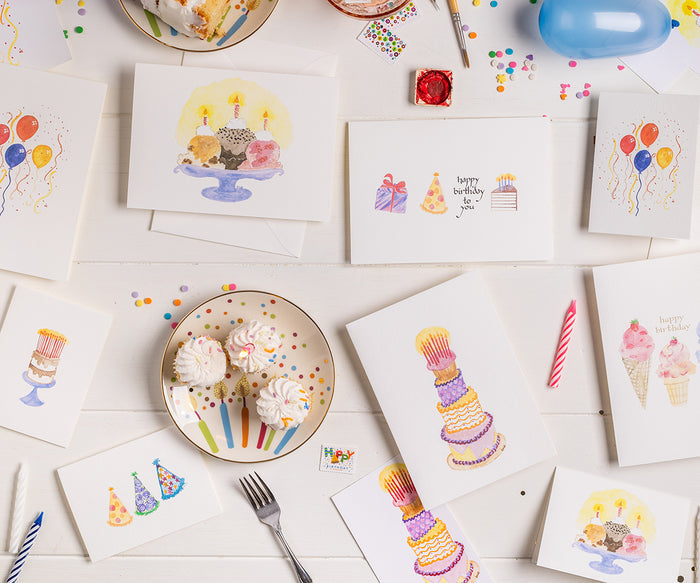 Birthday Celebrate Note Cards