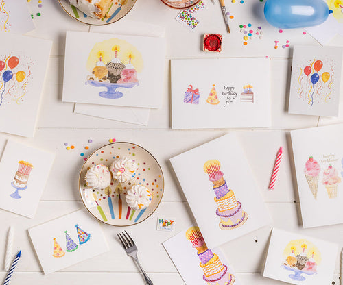 Birthday Celebrate Note Cards