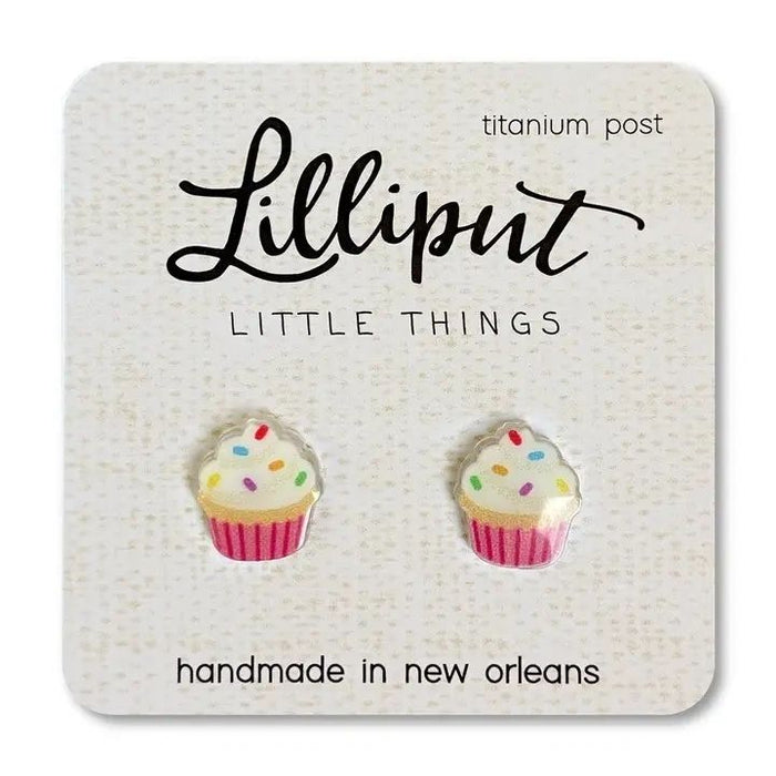 Birthday Cupcake Earrings - Potpourri Gift Shop