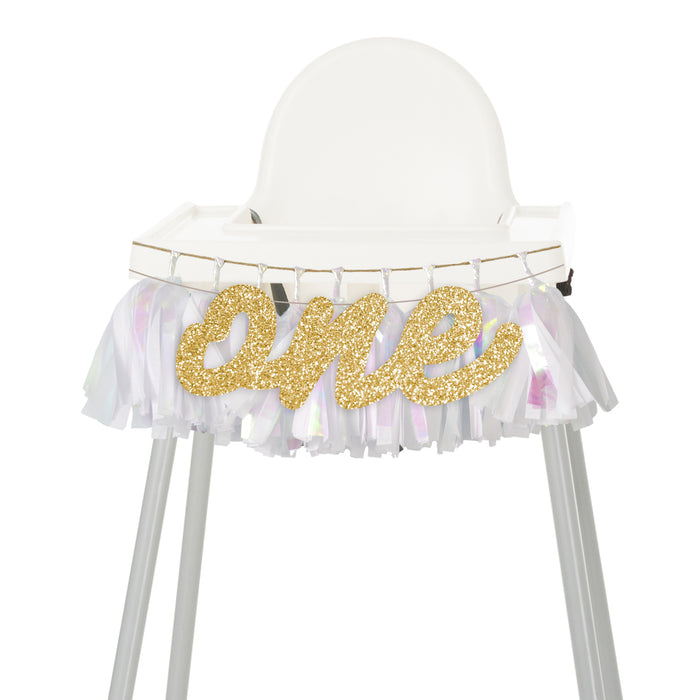Black Gingham High Chair Garland