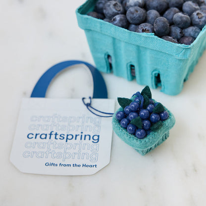 Blueberry Pint Bag Charm