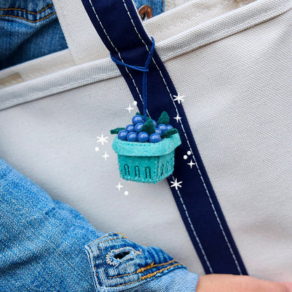 Blueberry Pint Bag Charm