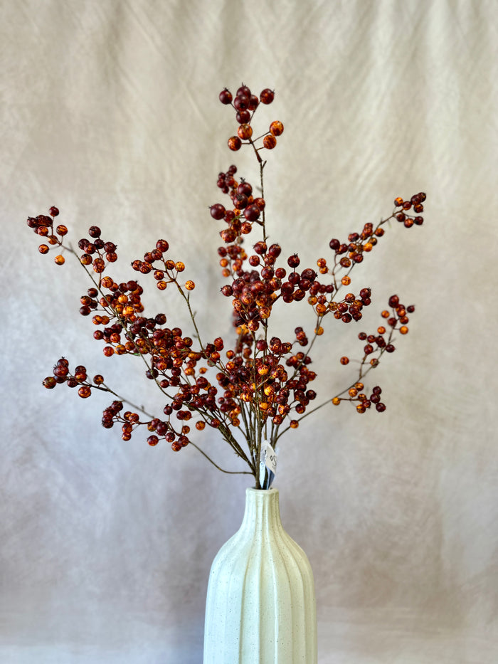 Burgundy Rosehip Berry Spray