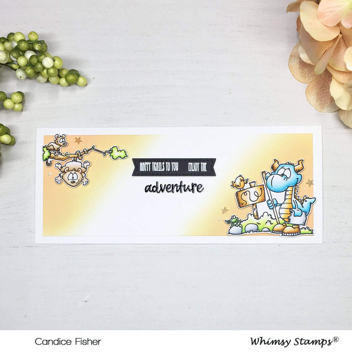 Camping Dragons Clear Stamps - Whimsy Stamps