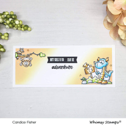 Camping Dragons Clear Stamps - Whimsy Stamps