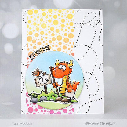Camping Dragons Clear Stamps - Whimsy Stamps