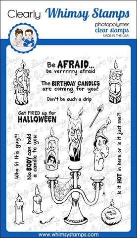 Candle Creeps Clear Stamps - Whimsy Stamps