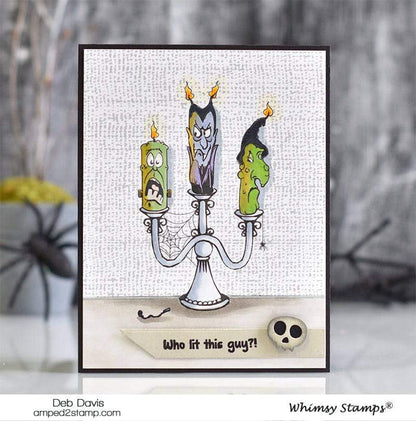 Candle Creeps Clear Stamps - Whimsy Stamps