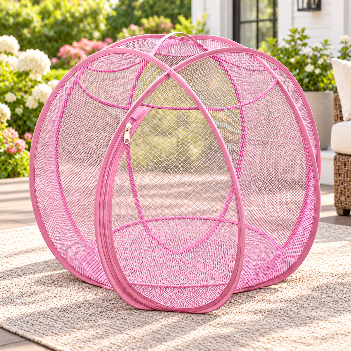 Portable Enclosed Cat Play House