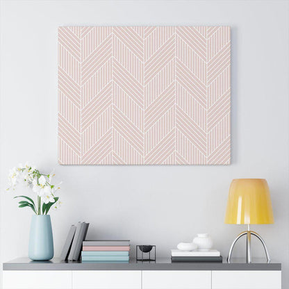 Chevron Canvas Print - Pink Canvas Pippa + June