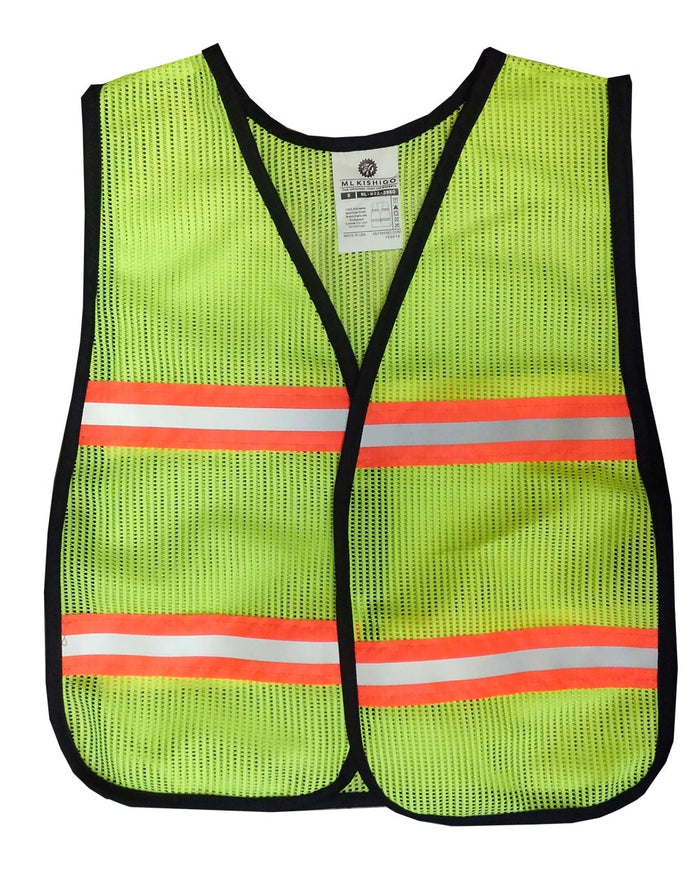 Children's Mesh Reflective Vest - Lime