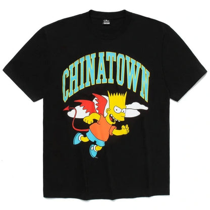 CHINATOWN MARKET  X THE SIMPSONS DEVIL ARC T-SHIRT - BLACK