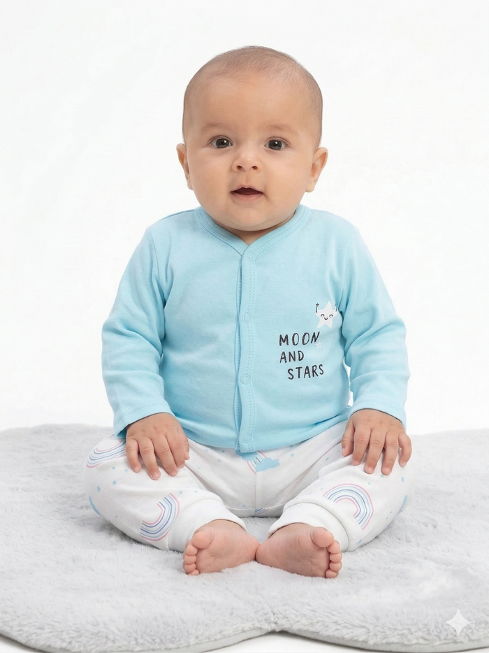Cloud &rainbow Pajama Long Sleeve - Summer