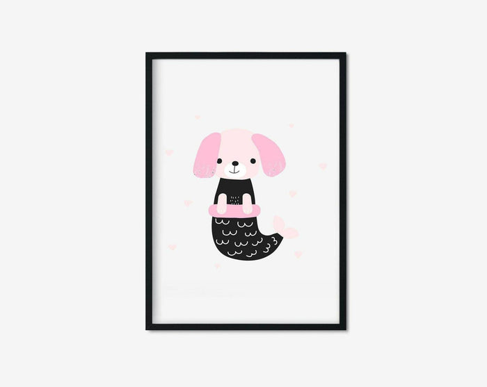 Kids Art Print Coco Dog, Kids Modern Wall Art, Nursery Art Prints, Kids Wall Decor, Nursery Wall Art