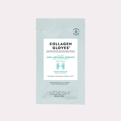 Mint collagen gloves with botanical extracts manicure treatment for self-care gift from Magnolias Home Decor