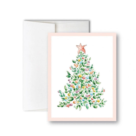 Colorful Christmas Tree Cards - Boxed Set of 8 - Potpourri Gift Shop