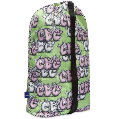 Comme Des Garçons SHIRT X Kaws Pattern Printed Bag - Green & Pink