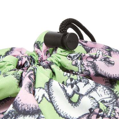 Comme Des Garçons SHIRT X Kaws Pattern Printed Bag - Green & Pink