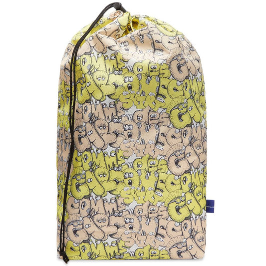 Comme Des Garçons SHIRT X Kaws Pattern Printed Bag - Yellow
