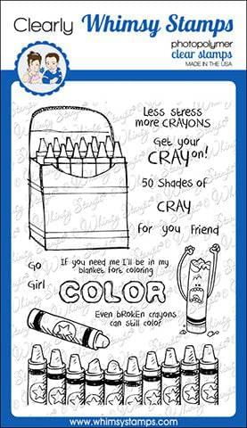 Crayons Clear Stamps - Whimsy Stamps
