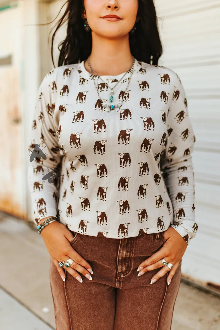 Cream Of The Crop Lil Calves Graphic Shirt - Deer Creek Mercantile