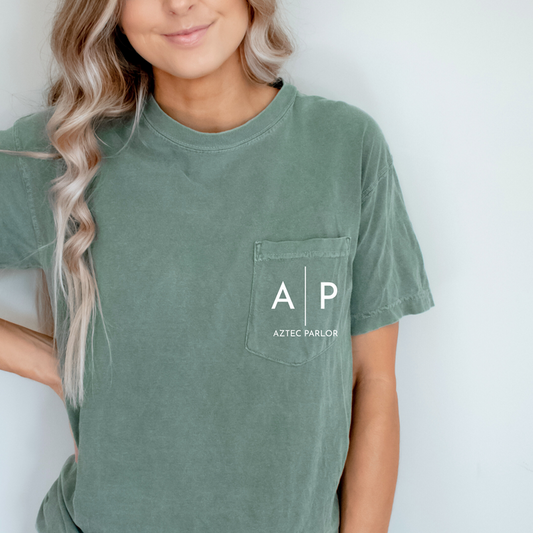 Custom BULK ORDER For Aztec Parlor: Comfort Wash Heavyweight Pocket T-Shirt (Minimum 3)