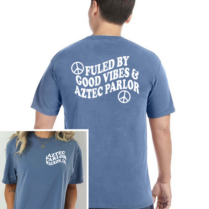 Custom BULK ORDER For Aztec Parlor: Comfort Wash Heavyweight T-Shirt (Minimum 3) Front and Back Graphic