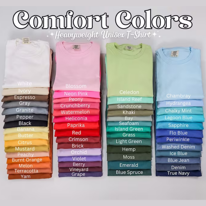 Custom BULK ORDER For Aztec Parlor: Comfort Wash Heavyweight T-Shirt (Minimum 3) Front and Back Graphic