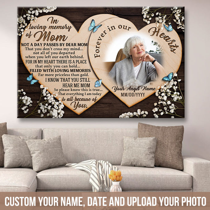 Custom Photo Personalized Sympathy Gifts For Loss Of Mother Remembrance Mother In Heaven Poem