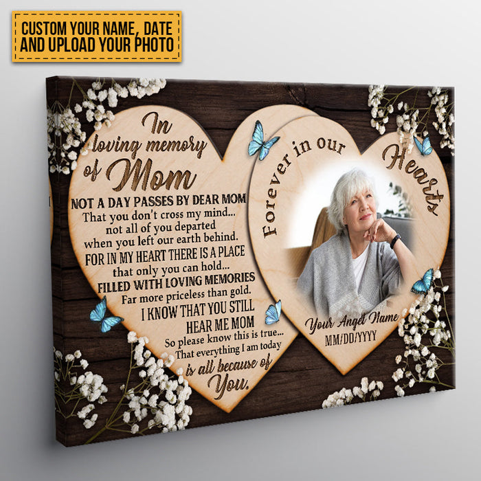 Custom Photo Personalized Sympathy Gifts For Loss Of Mother Remembrance Mother In Heaven Poem