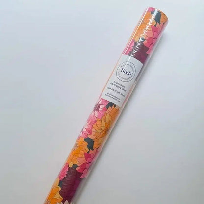 Dahlias Double - Sided Wrapping Paper Roll - Potpourri Gift Shop