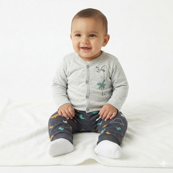 Dino  Pajama Long Sleeve - Summer