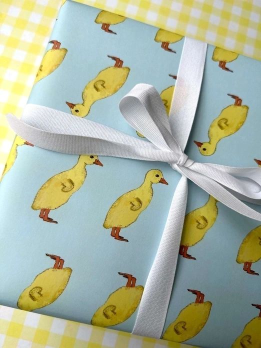Duckling Double - Sided Wrapping Paper Roll - Potpourri Gift Shop