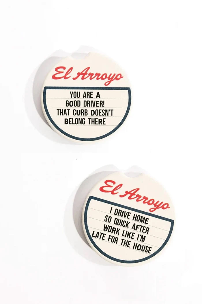 El Arroyo Car Coaster Set - Good Driver - Deer Creek Mercantile