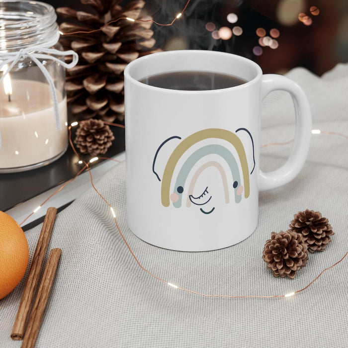 Kids Mug Neutral Jungle Animal Elephant, Kids Gift Mug, Child Mug, Kids Gift, Drinkware