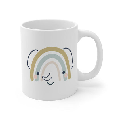 Kids Mug Neutral Jungle Animal Elephant, Kids Gift Mug, Child Mug, Kids Gift, Drinkware