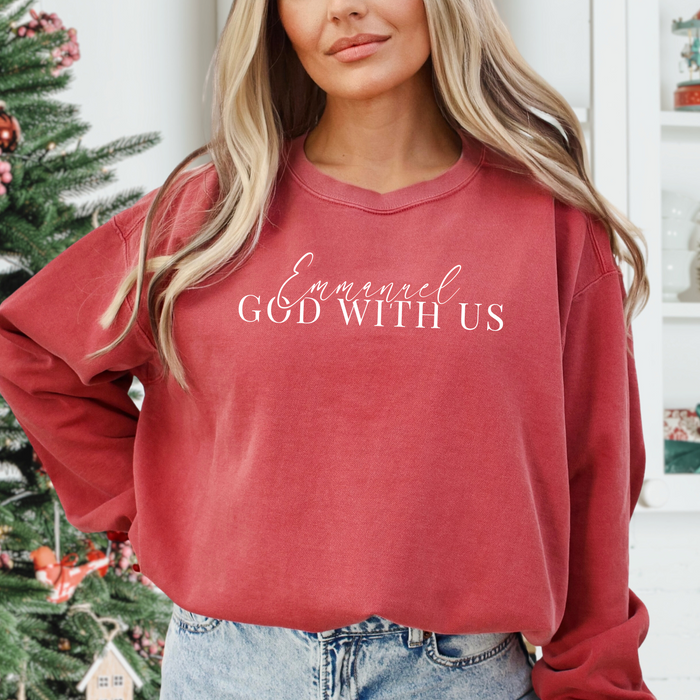 Emmanuel God With Us Crewneck Sweatshirt