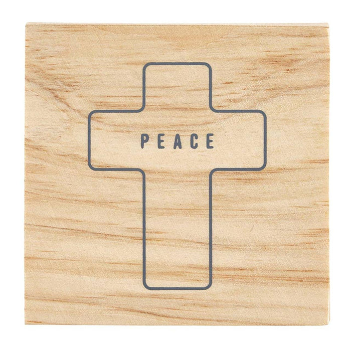 Face to Face Ceramic Ornament - Cross - Peace