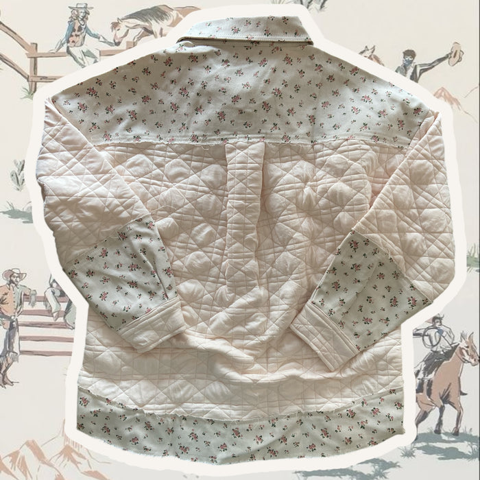 Floral Oversized Jacket *Cream/Pink - Deer Creek Mercantile